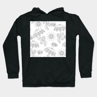 Noncolored Fairytale Weather Forecast Print Hoodie